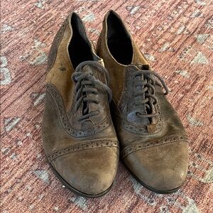 Classic Brown Leather oxford women’s shoes